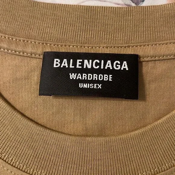 Balenciaga Logo T-Shirt “OAT” - Picture 5 of 12